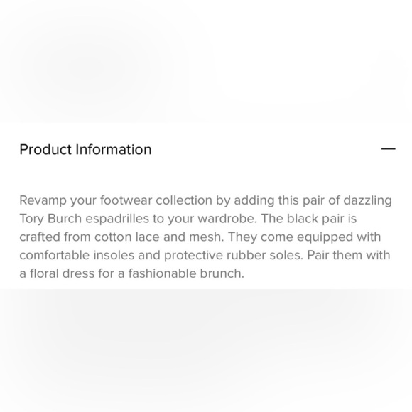 TORY BURCH Black Lace Espadrille Flats - Picture 7 of 8